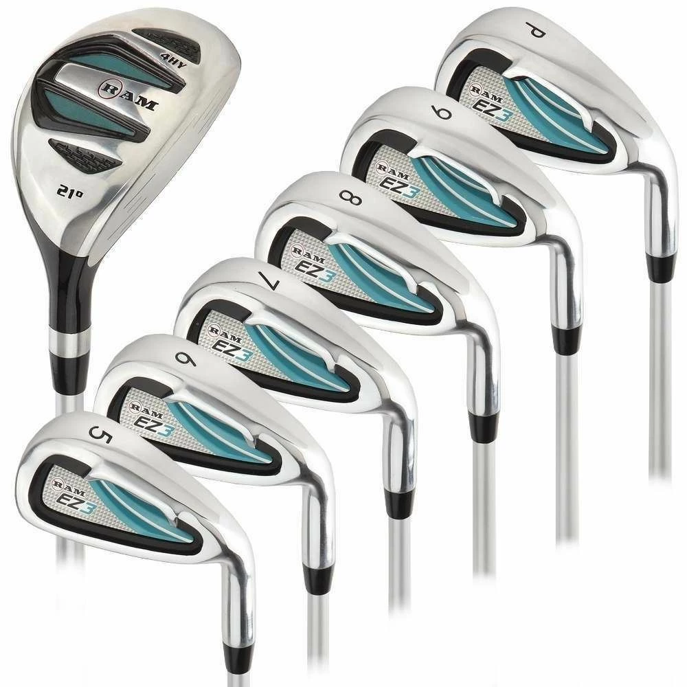 Ram Golf EZ3 Ladies Petite Right Hand Iron Set 5-6-7-8-9-PW - HYBRID INCLUDED 3 Ram Golf EZ3 Ladies Petite Right Hand Iron Set 5-6-7-8-9-PW - HYBRID INCLUDED