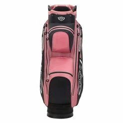 Callaway Chev Dry 14 Waterproof Cart Bag - Black/Rose/White -Clubs Sales Shop 5120515 bg cg crt chev dry 14 blk rose wht 21 front png