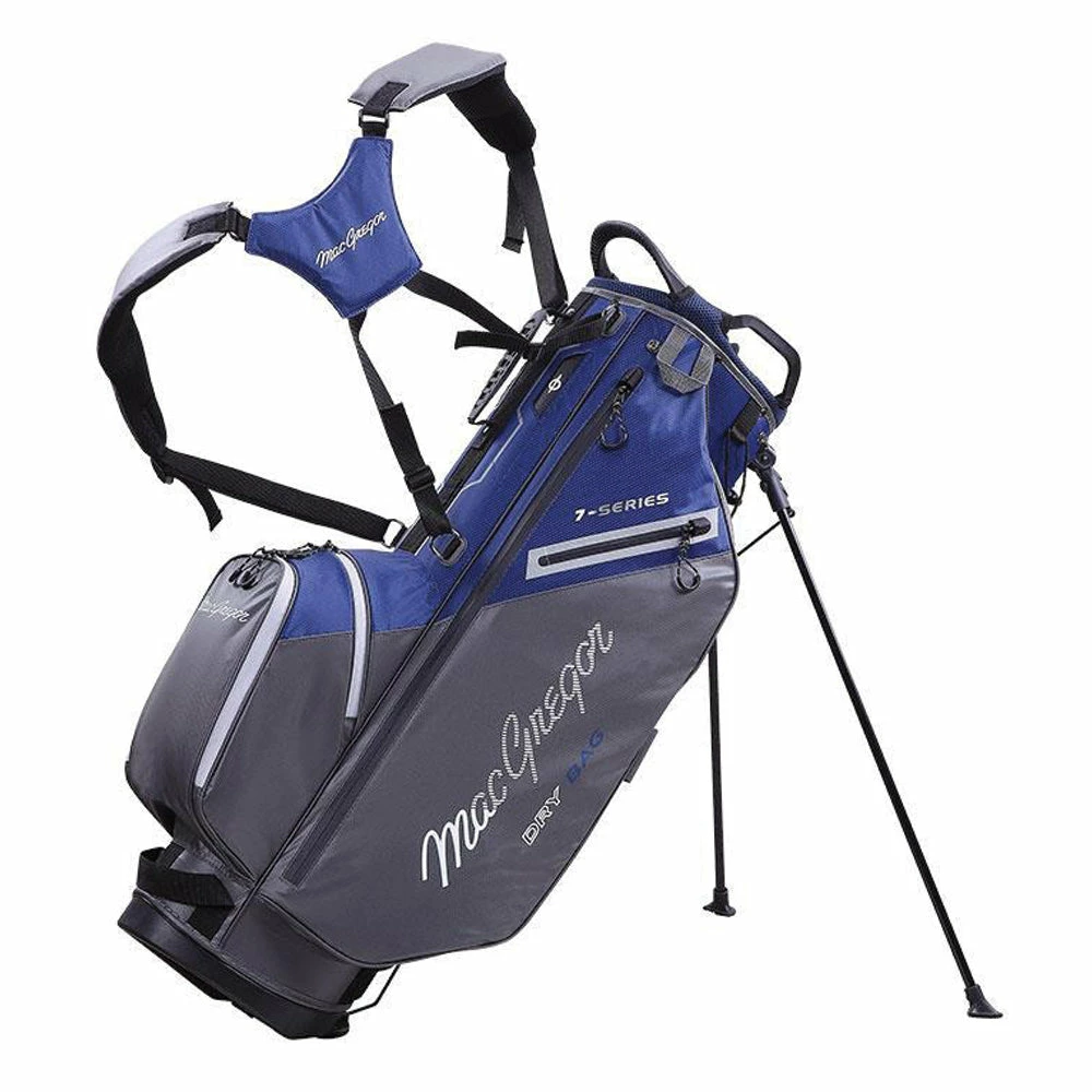 MacGregor 7-Series Water Resistant 9.5" Stand Bag - Navy/Grey 3 MacGregor 7-Series Water Resistant 9.5" Stand Bag - Navy/Grey