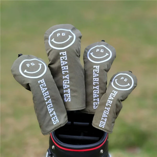 PEARLYGATES Pearly Gates Smiley 1 3 5 U Headcover Set Driver Fairway Hybrid Wood Head Cover 5 PEARLYGATES Pearly Gates Smiley 1 3 5 U Headcover Set Driver Fairway Hybrid Wood Head Cover - Image 3