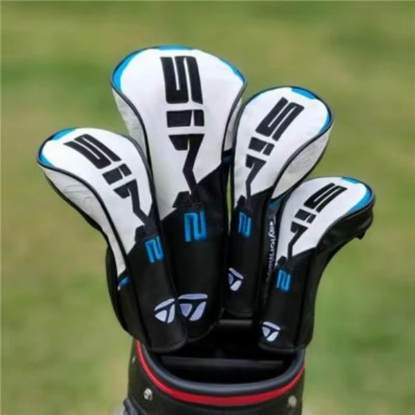 TAYLORMADE Sim2 Golf Clubs Headcover 1 3 5 UT Golf Head Cover Set Driver Fairway Wood Hybrid UTILITY HeadCover 3 TAYLORMADE Sim2 Golf Clubs Headcover 1 3 5 UT Golf Head Cover Set Driver Fairway Wood Hybrid UTILITY HeadCover