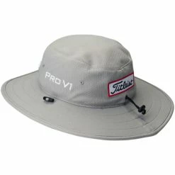 Titleist Tour Aussie Golf Hat Full Brim Sun Bucket Hat (grey) -Clubs Sales Shop Titleist Tour Aussie Golf Hat grey 3 600x600 1