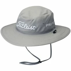 Titleist Tour Aussie Golf Hat Full Brim Sun Bucket Hat (grey)