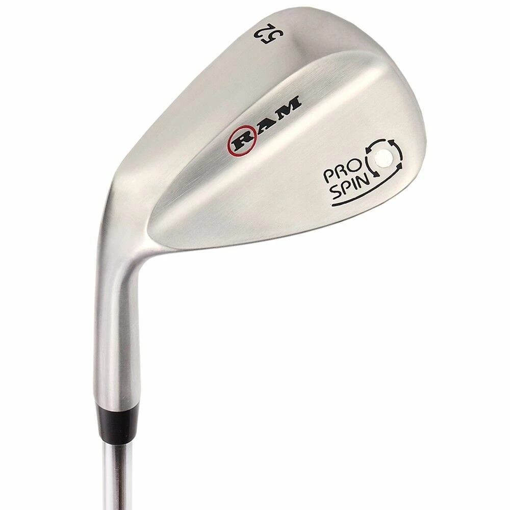 Ram Golf Pro Spin Stainless Wedge Set - 52, 56, 60 Wedges - Mens Left Hand 4 Ram Golf Pro Spin Stainless Wedge Set - 52, 56, 60 Wedges - Mens Left Hand - Image 2