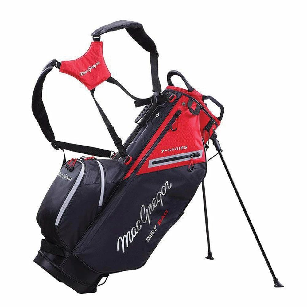 MacGregor 7-Series Water Resistant 9.5" Stand Bag - Black/Red 3 MacGregor 7-Series Water Resistant 9.5" Stand Bag - Black/Red