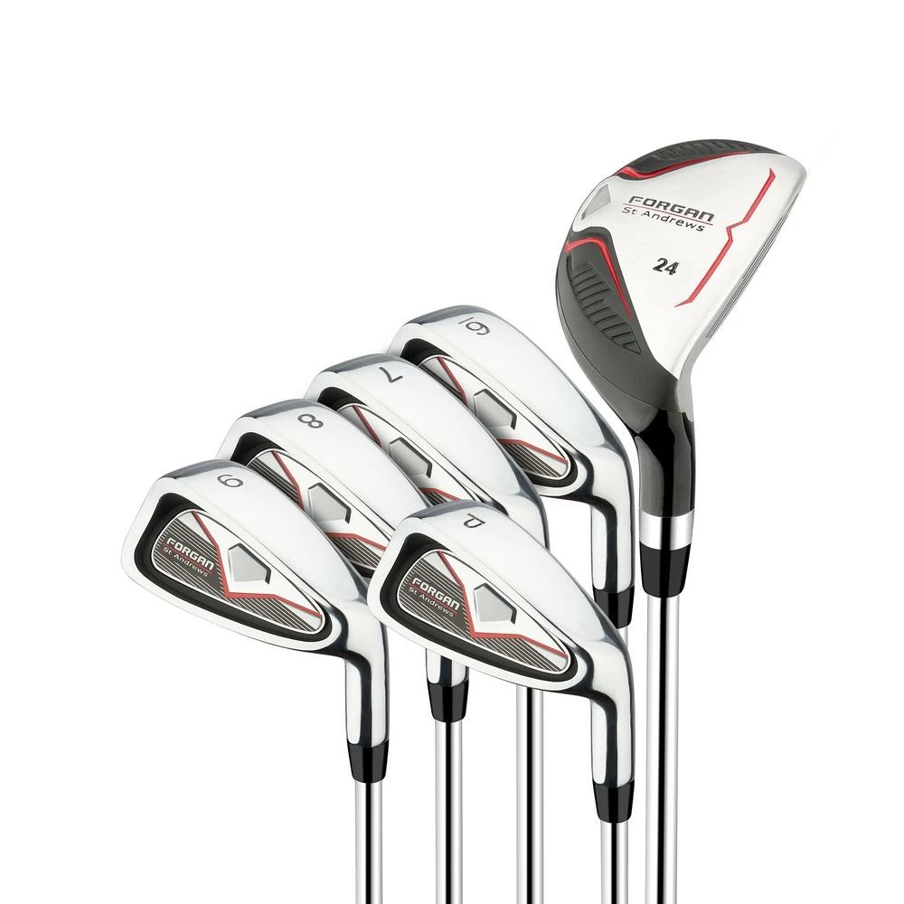 Forgan Of St Andrews F100 Iron Set With Hybrid, Mens Right Hand, Steel Shafts 3 Forgan Of St Andrews F100 Iron Set With Hybrid, Mens Right Hand, Steel Shafts