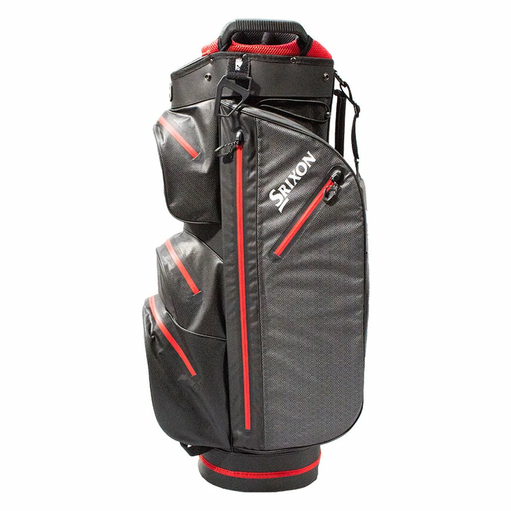 Srixon Ultradry Waterproof Cart Bag - Black/Red 3 Srixon Ultradry Waterproof Cart Bag - Black/Red