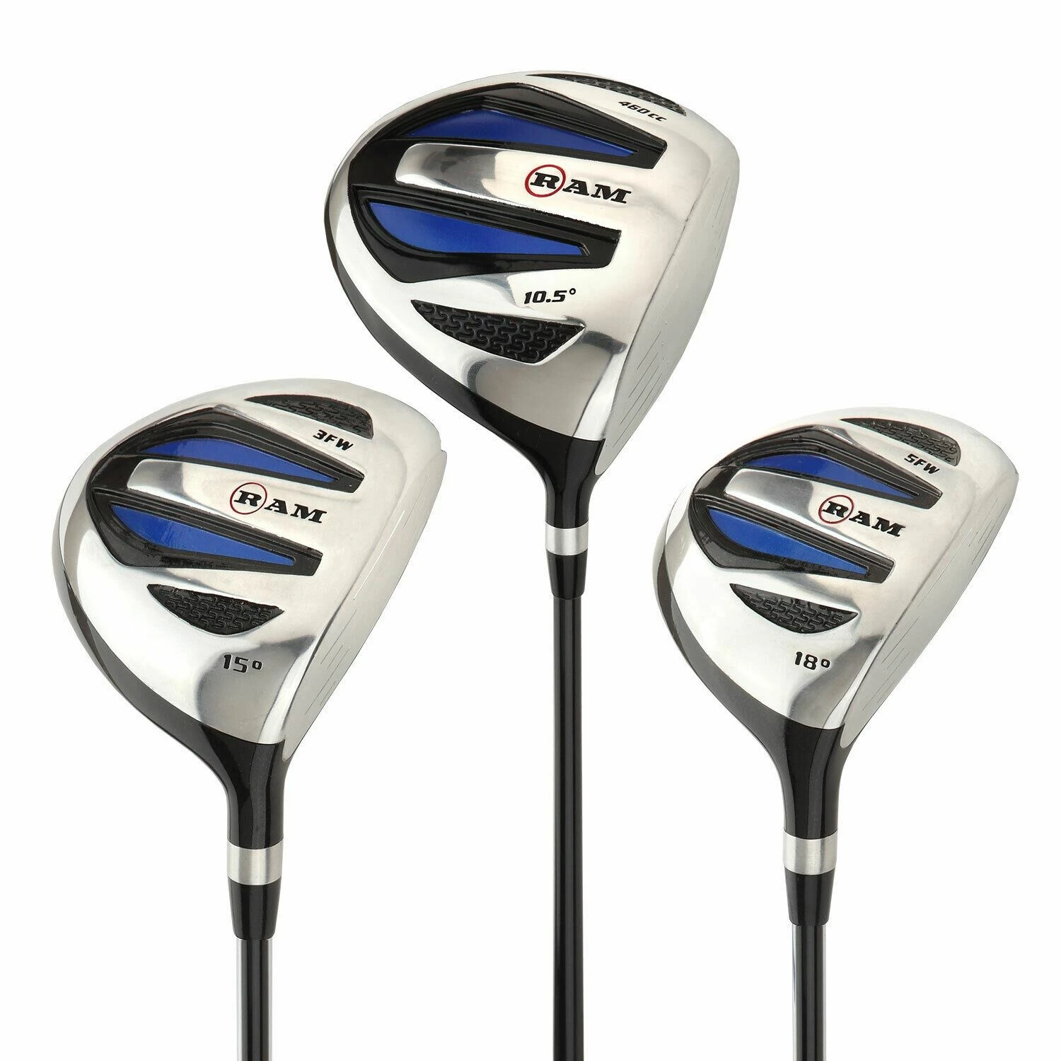 Ram Golf EZ3 Mens Graphite Wood Set - Driver, 3 & 5 Wood - Headcovers Included 3 Ram Golf EZ3 Mens Graphite Wood Set - Driver, 3 & 5 Wood - Headcovers Included