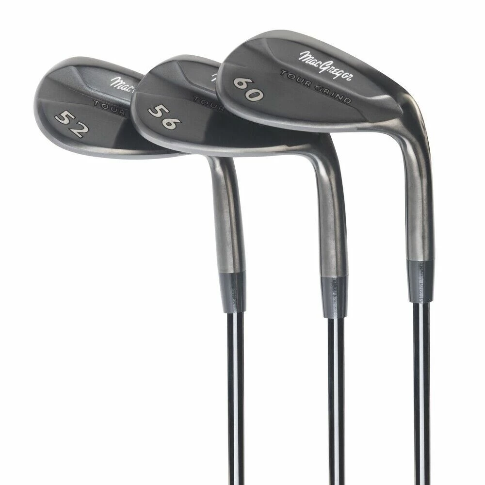 MacGregor Golf Tour Grind Milled Face Golf Wedge Set, Black, Mens Right Hand 4 MacGregor Golf Tour Grind Milled Face Golf Wedge Set, Black, Mens Right Hand - Image 2