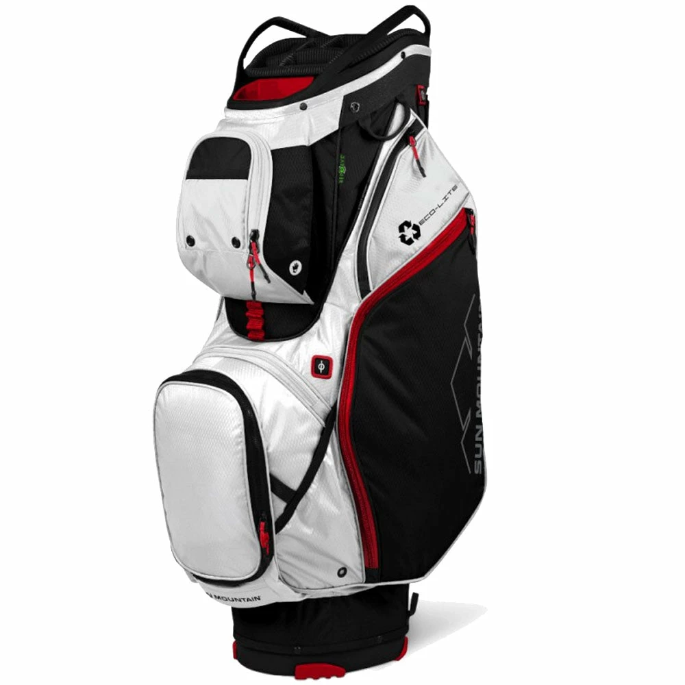 Sun Mountain Eco-Lite Cart Bag - Black/White/Red 3 Sun Mountain Eco-Lite Cart Bag - Black/White/Red