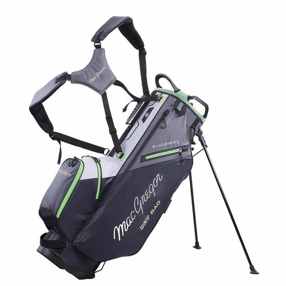 MacGregor 7-Series Water Resistant 9.5" Stand Bag - Black/Grey 3 MacGregor 7-Series Water Resistant 9.5" Stand Bag - Black/Grey