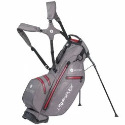 Motocaddy Hydroflex Waterproof Stand Bag - Charcoal/Red