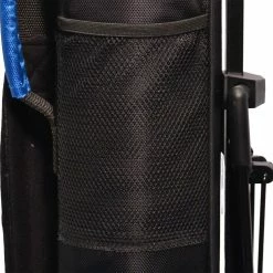 Longridge 5 Inch Travelite Stand Bag - Black/Navy -Clubs Sales Shop longridge travelite 5 inch golf stand bag blue close up 2 13