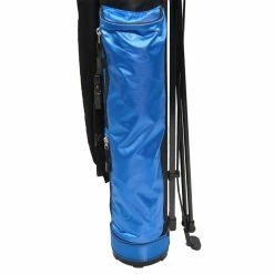 Longridge 5 Inch Travelite Stand Bag - Black/Navy -Clubs Sales Shop longridge travelite 5 inch golf stand bag blue close up 13