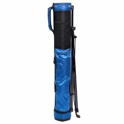 Longridge 5 Inch Travelite Stand Bag - Black/Navy -Clubs Sales Shop longridge travelite 5 inch golf stand bag blue upright 13