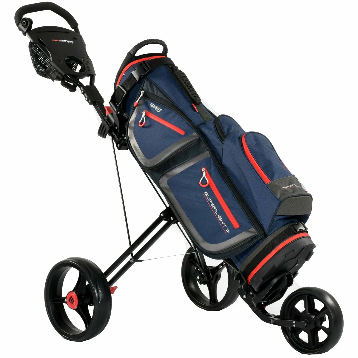 Masters Superlight 7 Cart Bag - Navy/Red 5 Masters Superlight 7 Cart Bag - Navy/Red - Image 3