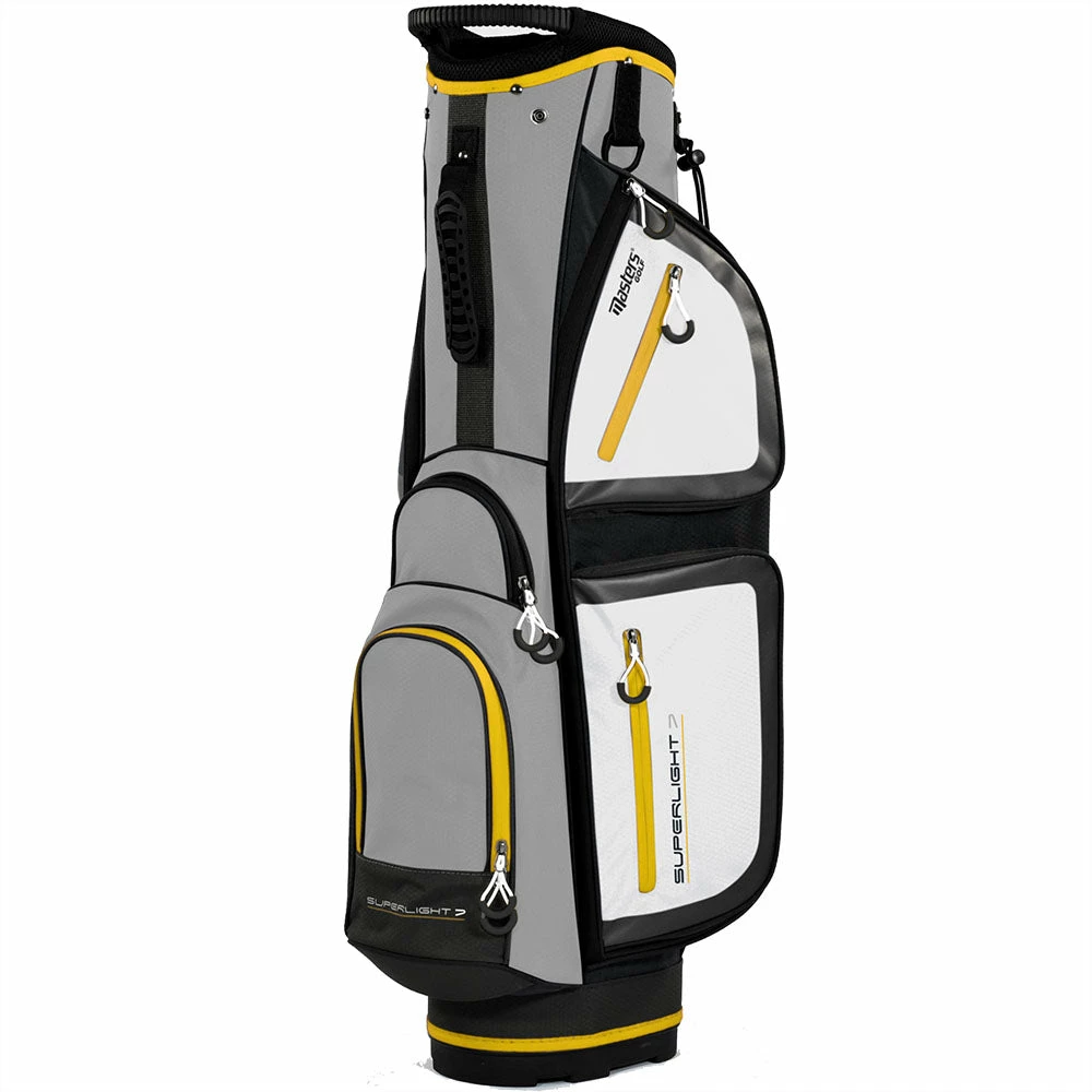 Masters Superlight 7 Cart Bag - Grey/Yellow 3 Masters Superlight 7 Cart Bag - Grey/Yellow