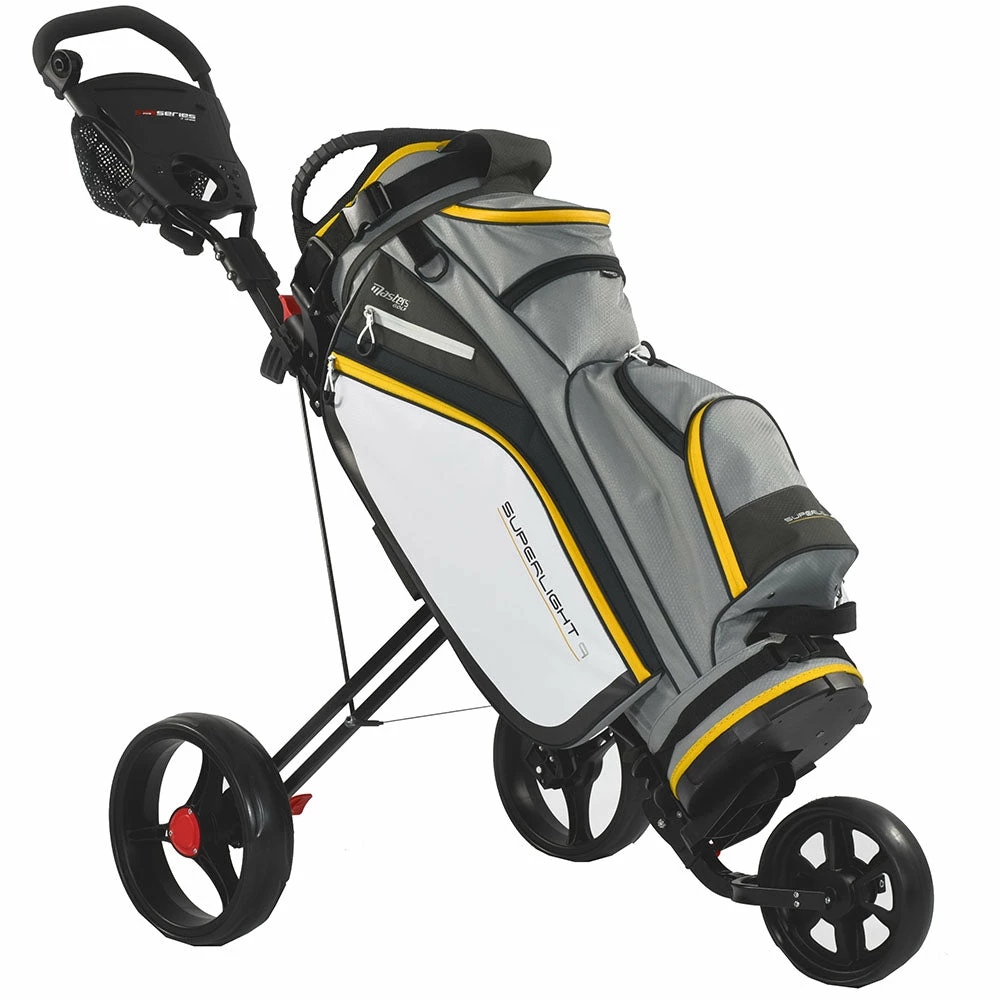 Masters Superlight 9 Cart Bag - Grey/Yellow 5 Masters Superlight 9 Cart Bag - Grey/Yellow - Image 3