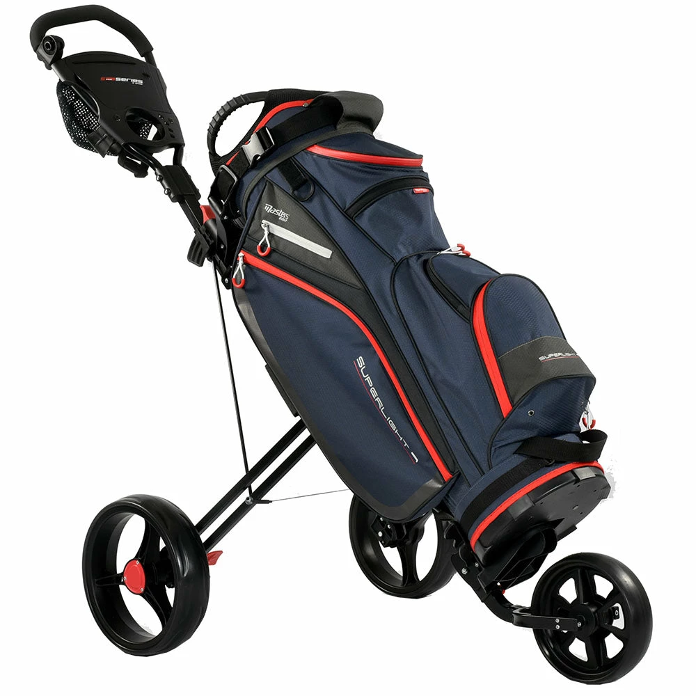 Masters Superlight 9 Cart Bag - Navy/Red 4 Masters Superlight 9 Cart Bag - Navy/Red - Image 2