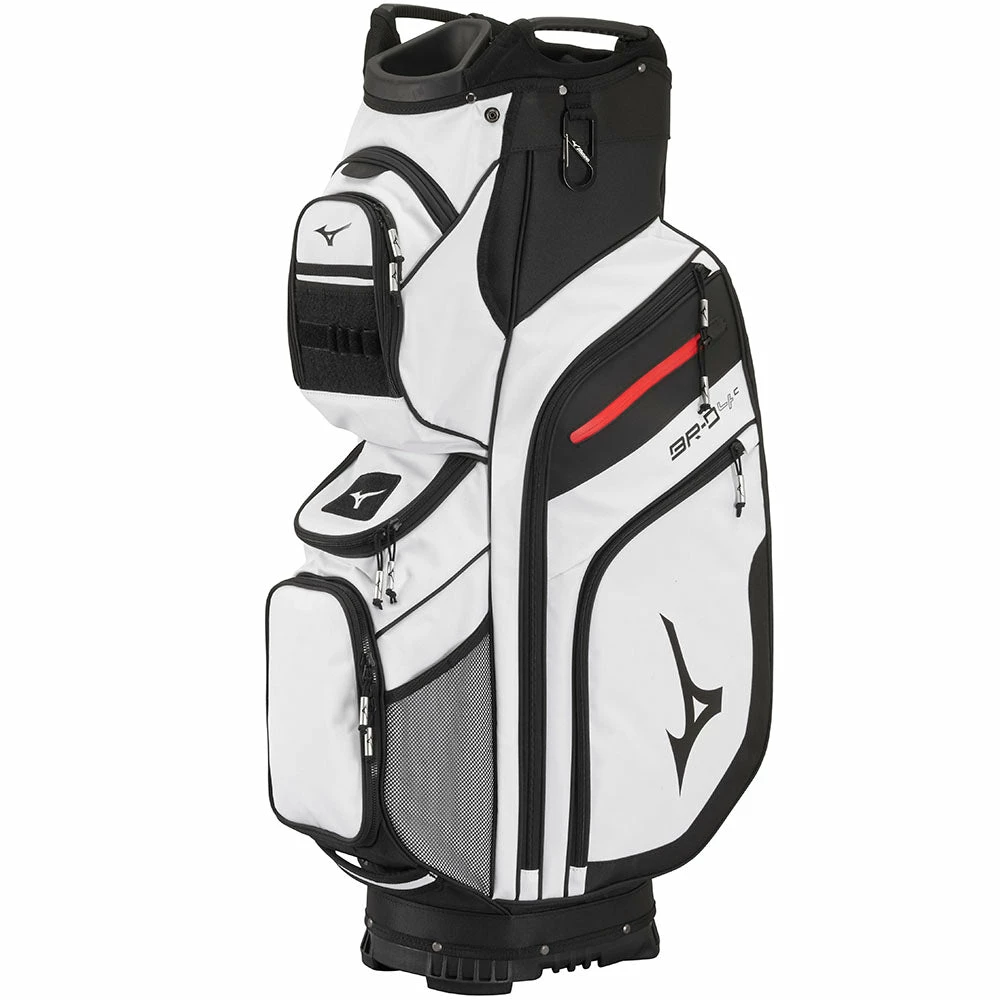 Mizuno BR-D4C Cart Bag - White/Black 3 Mizuno BR-D4C Cart Bag - White/Black