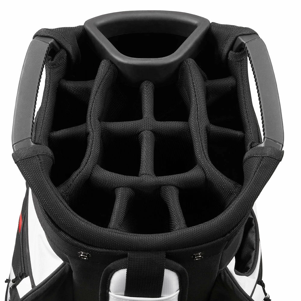 Mizuno BR-D4C Cart Bag - White/Black 4 Mizuno BR-D4C Cart Bag - White/Black - Image 2