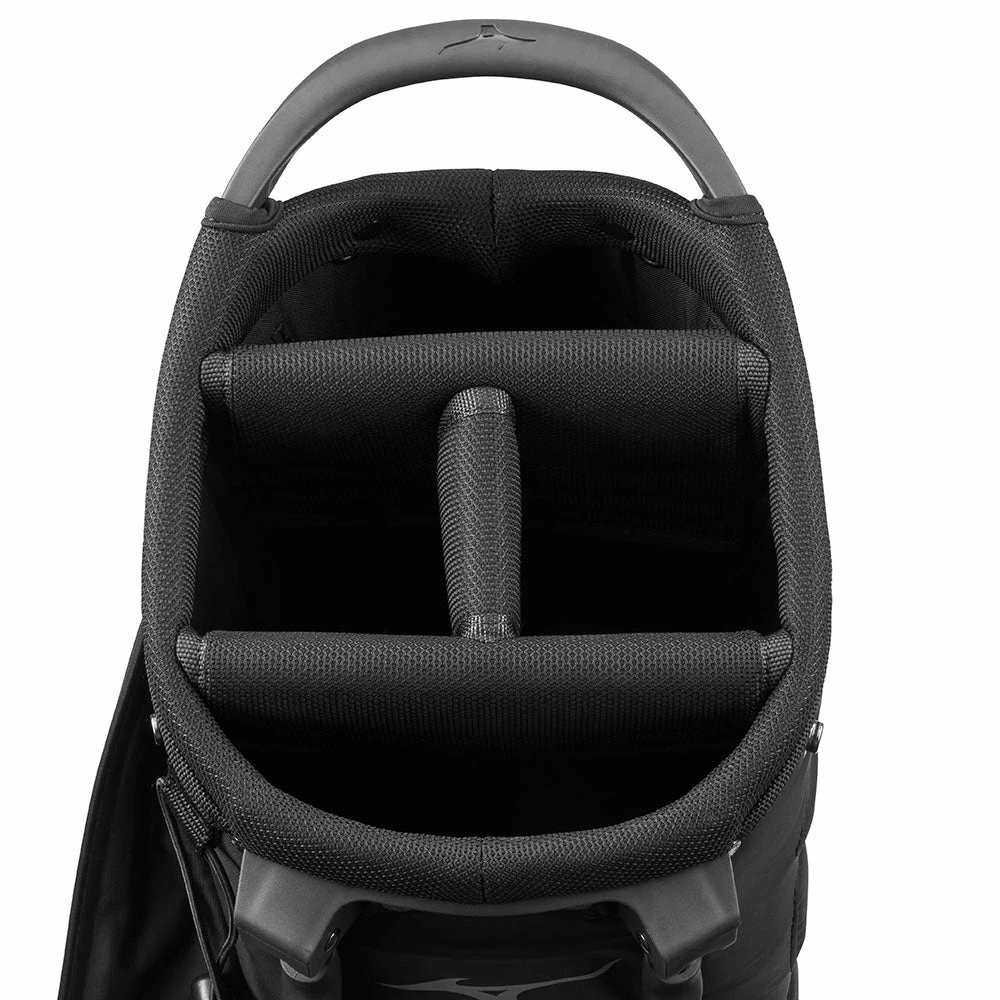 Mizuno BR-DRI Waterproof Stand Bag - Black/Silver 4 Mizuno BR-DRI Waterproof Stand Bag - Black/Silver - Image 2