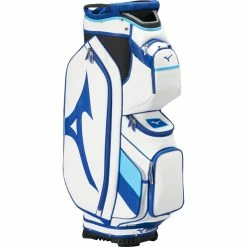 Mizuno Tour Cart Bag - White/Blue -Clubs Sales Shop mizuno tour cart bag whiteblue 3