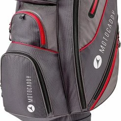 Motocaddy Club Series Cart Bag - Charcoal/Red -Clubs Sales Shop motocaddy club series cart bag charcoal red 3