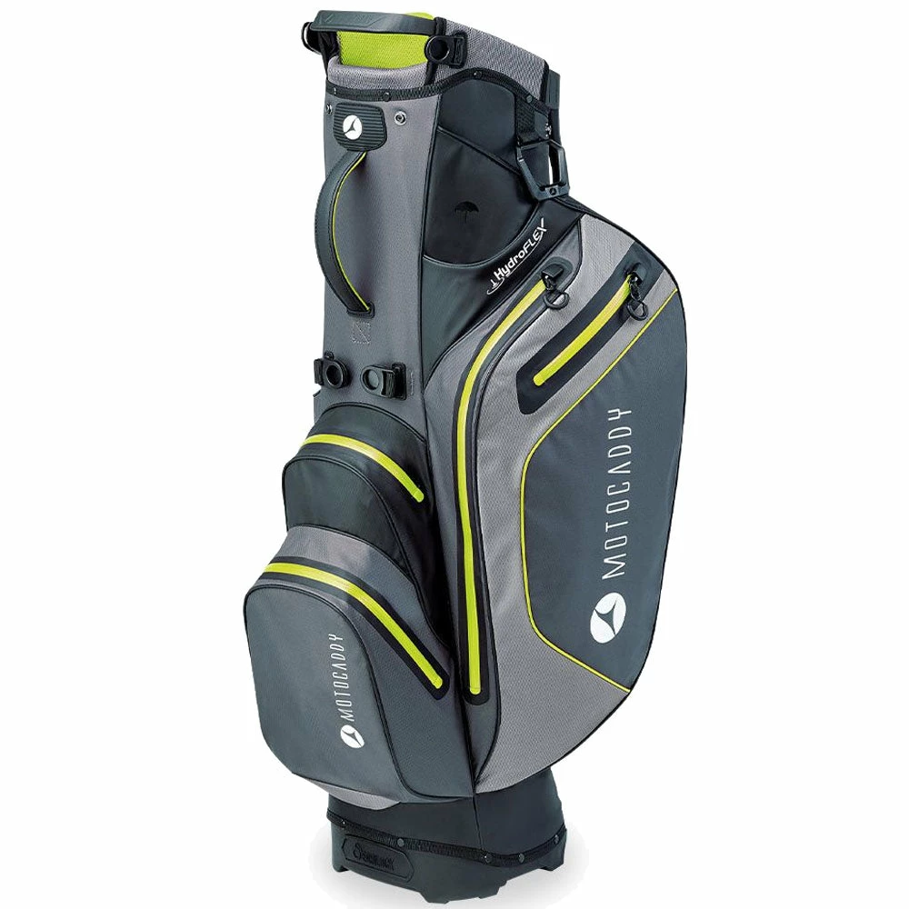 Motocaddy Hydroflex Waterproof Stand Bag - Charcoal/Lime 5 Motocaddy Hydroflex Waterproof Stand Bag - Charcoal/Lime - Image 3