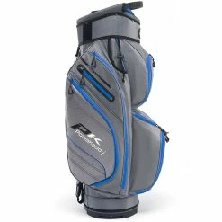 PowaKaddy DLX-Lite Cart Bag - Gun Metal/Blue -Clubs Sales Shop powakaddy dlx lite cart bag blue 1