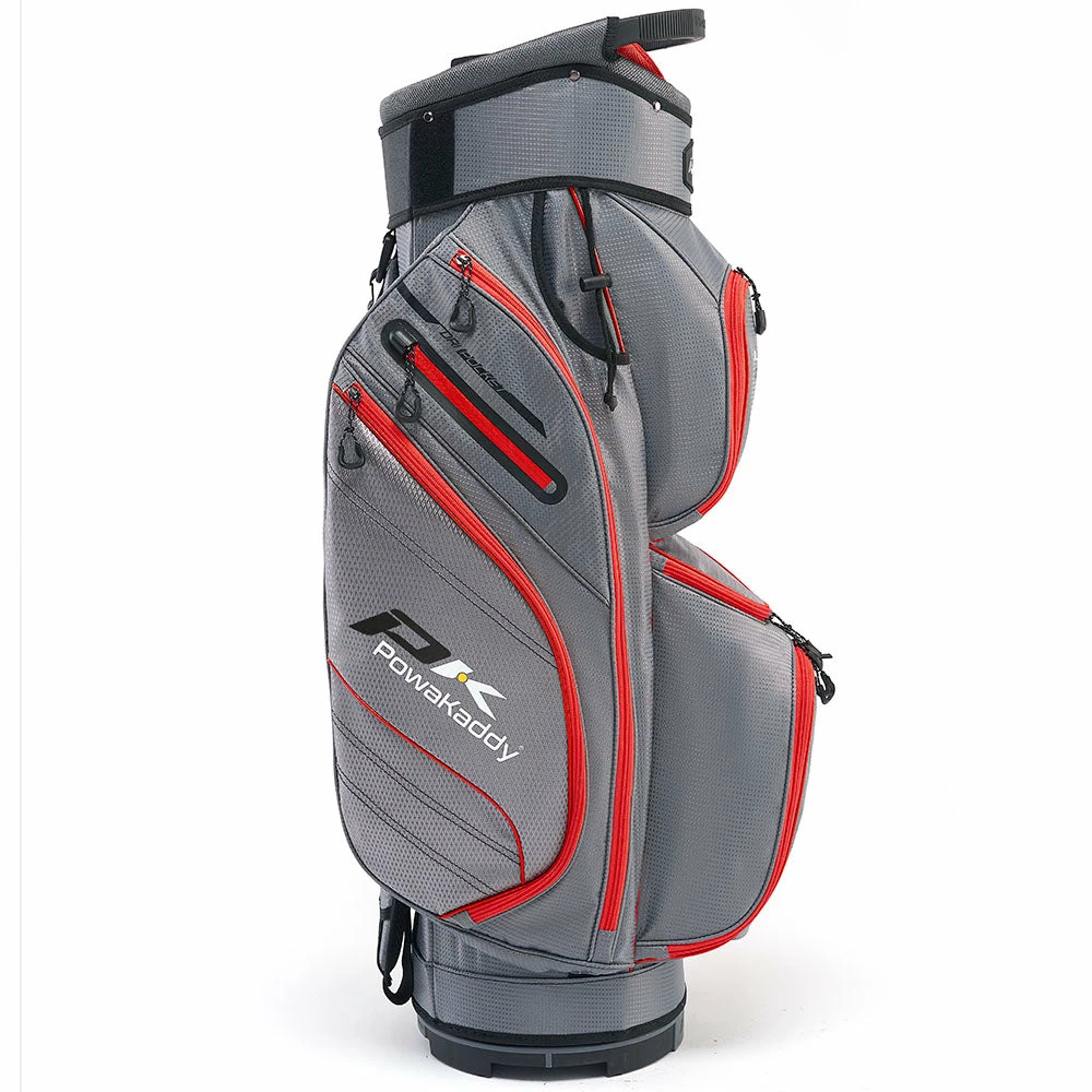 PowaKaddy DLX-Lite Cart Bag - Gun Metal/Red 4 PowaKaddy DLX-Lite Cart Bag - Gun Metal/Red - Image 2
