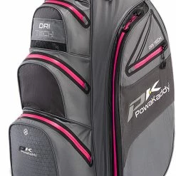 PowaKaddy Dri-Tech Cart Bag - Gun Metal/Hot Pink -Clubs Sales Shop powakaddy dri tech cart bag gun metal hot pink 5