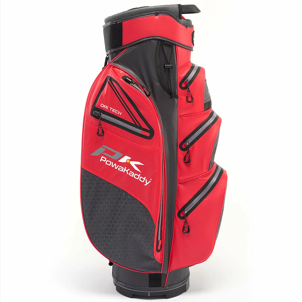 PowaKaddy Dri-Tech Cart Bag - Red/Cool Grey 4 PowaKaddy Dri-Tech Cart Bag - Red/Cool Grey - Image 2