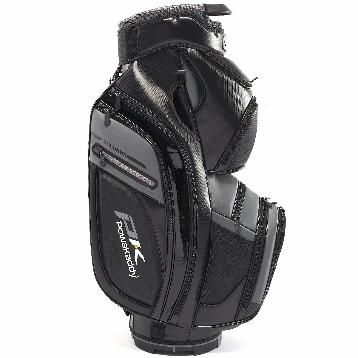 PowaKaddy Premium-Tech Cart Bag - Black/Gun Metal/Grey 4 PowaKaddy Premium-Tech Cart Bag - Black/Gun Metal/Grey - Image 2