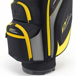 PowaKaddy Premium Edition Cart Bag - Black/Gun Metal/Yellow 9 PowaKaddy Premium Edition Cart Bag - Black/Gun Metal/Yellow -Clubs Sales Shop powakaddy premium edition cart bag black gun metal yellow 3