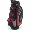 PowaKaddy Premium Edition Cart Bag - Black/Gun Metal/Red -Clubs Sales Shop powakaddy premium edition cart bag blackgun metalred 1