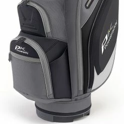 PowaKaddy Premium Edition Cart Bag - Gun Metal/Black/Silver -Clubs Sales Shop powakaddy premium edition cart bag gun metal black silver 3