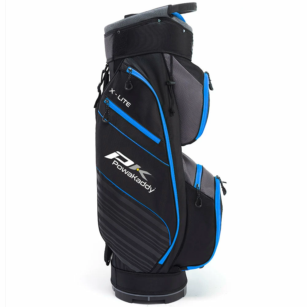 PowaKaddy X-Lite Edition Cart Bag - Black/Gun Metal/Blue 5 PowaKaddy X-Lite Edition Cart Bag - Black/Gun Metal/Blue - Image 3