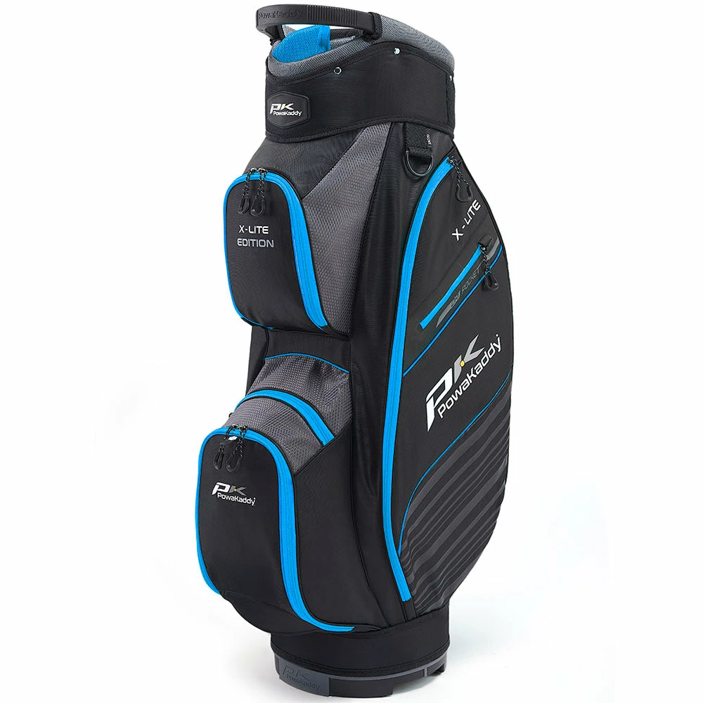 PowaKaddy X-Lite Edition Cart Bag - Black/Gun Metal/Blue 3 PowaKaddy X-Lite Edition Cart Bag - Black/Gun Metal/Blue