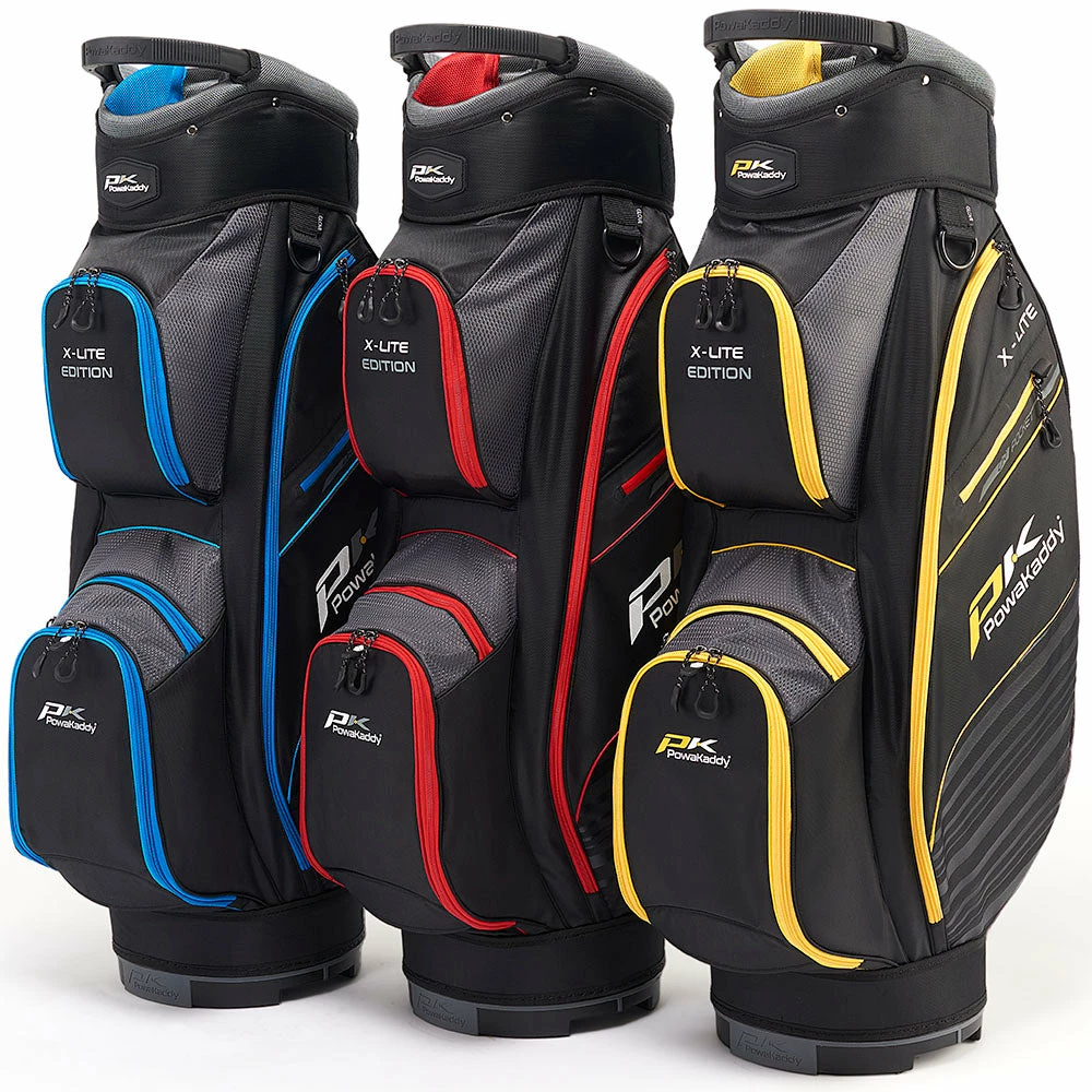 PowaKaddy X-Lite Edition Cart Bag - Black/Gun Metal/Yellow 7 PowaKaddy X-Lite Edition Cart Bag - Black/Gun Metal/Yellow - Image 5