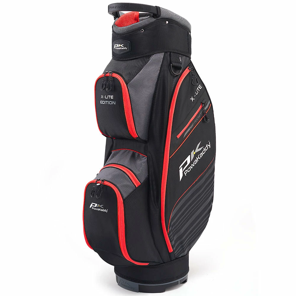 PowaKaddy X-Lite Edition Cart Bag - Black/Gun Metal/Red 3 PowaKaddy X-Lite Edition Cart Bag - Black/Gun Metal/Red