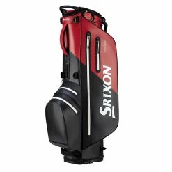 Srixon Waterproof Stand Bag - Black/Red -Clubs Sales Shop red.bk 1