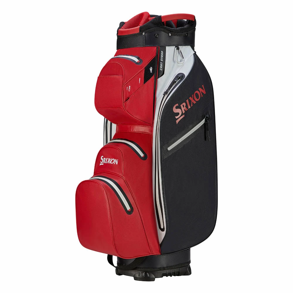 Srixon Waterproof Cart Bag - Red/ Black 3 Srixon Waterproof Cart Bag - Red/ Black