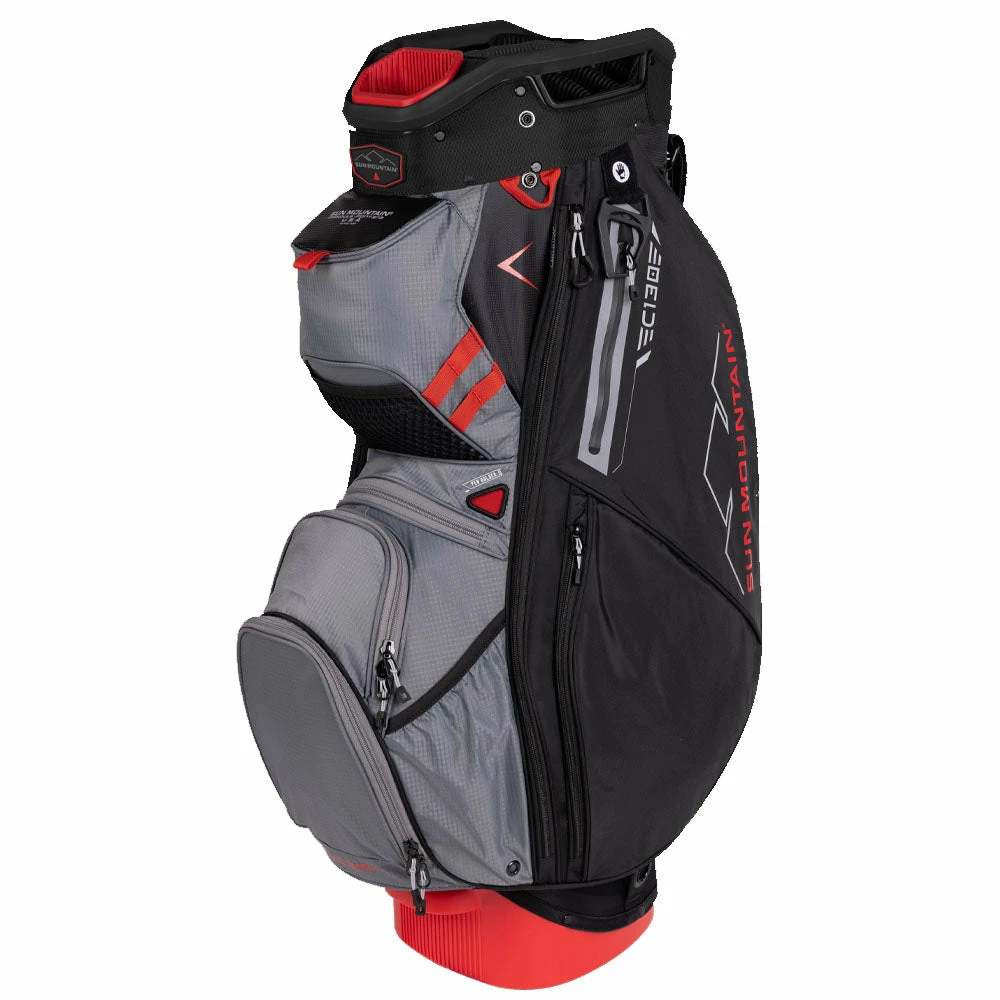 Sun Mountain C-130 Cart Bag - Black/Nickel/Red 3 Sun Mountain C-130 Cart Bag - Black/Nickel/Red