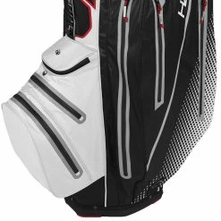 Sun Mountain H2NO Elite Waterproof Cart Bag - Black/White/Red/Silver 7 Sun Mountain H2NO Elite Waterproof Cart Bag - Black/White/Red/Silver -Clubs Sales Shop sun mountain h2no elite waterproof cart bag blackwhiteredsilver 3