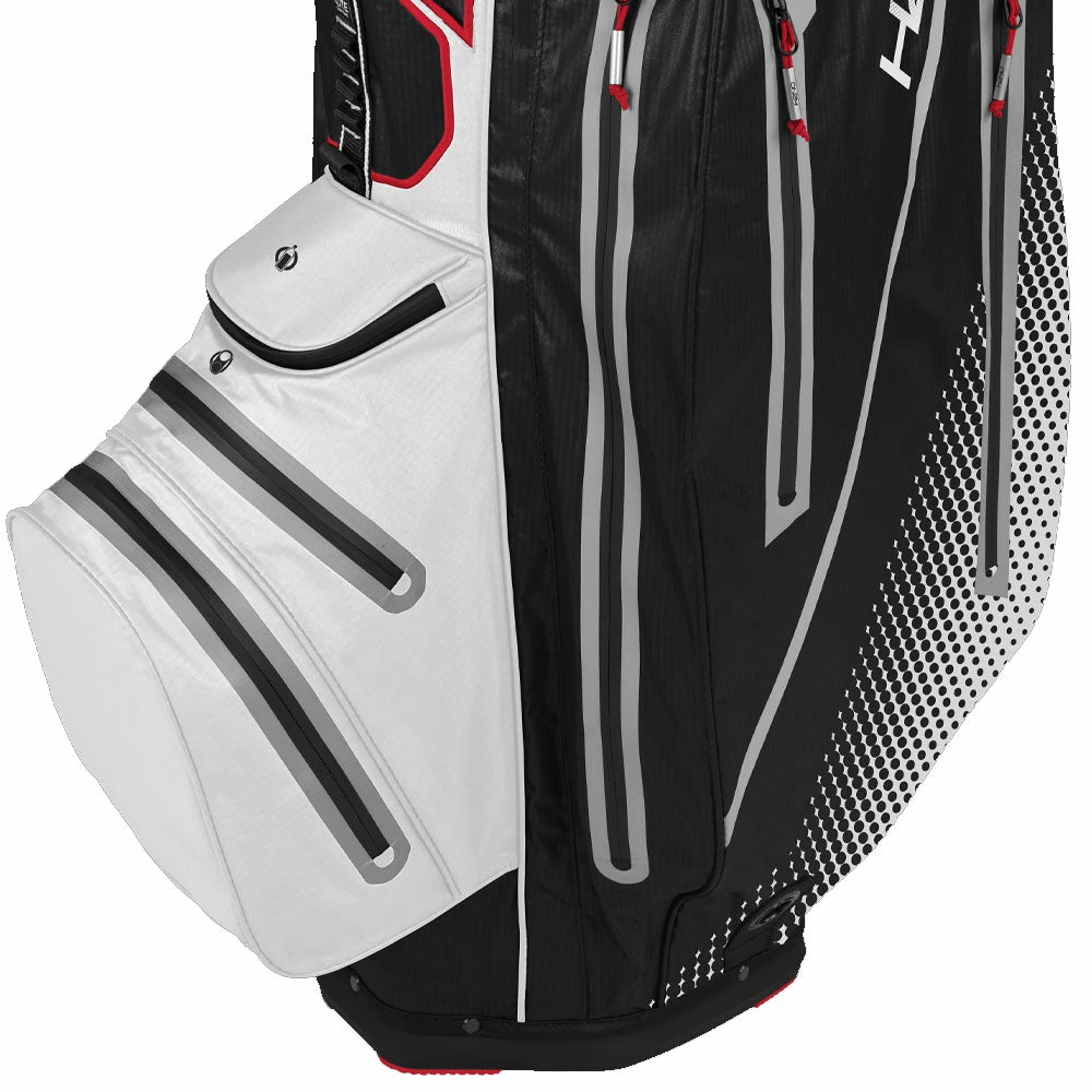 Sun Mountain H2NO Elite Waterproof Cart Bag - Black/White/Red/Silver 5 Sun Mountain H2NO Elite Waterproof Cart Bag - Black/White/Red/Silver - Image 3