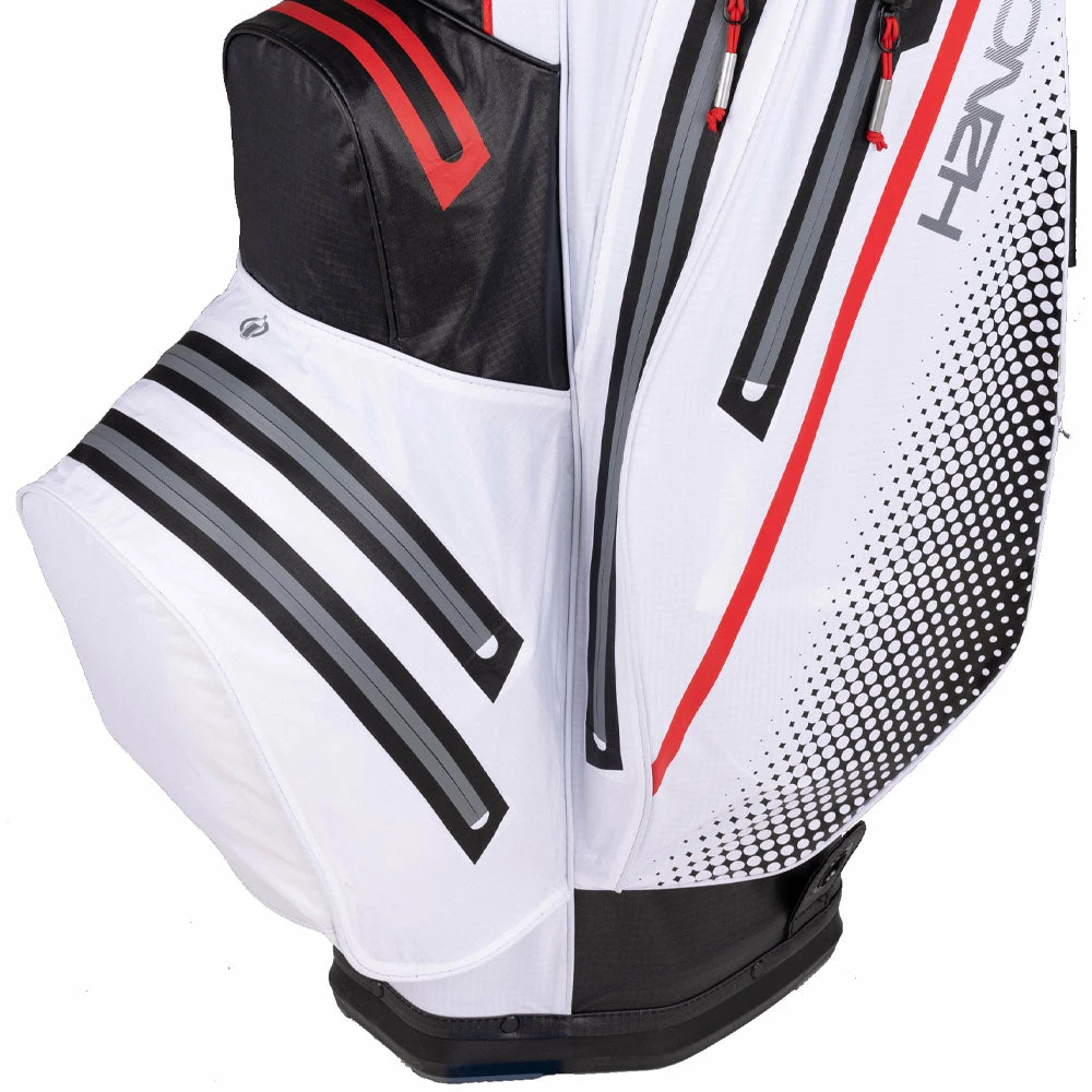 Sun Mountain H2NO Lite Waterproof Cart Bag - Black/White/Red 6 Sun Mountain H2NO Lite Waterproof Cart Bag - Black/White/Red - Image 4