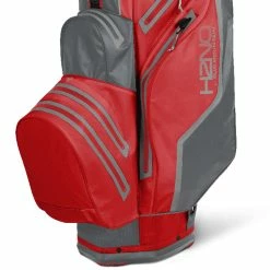 Sun Mountain H2NO Lite Waterproof Cart Bag - Red/Nickel/Cadet -Clubs Sales Shop sun mountain h2no lite cart bag red nickel cadet 5