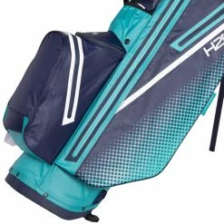 Sun Mountain H2NO Lite Waterproof Stand Bag - Bermuda/Navy/White -Clubs Sales Shop sun mountain h2no lite stand bag bermudanavywhite 3