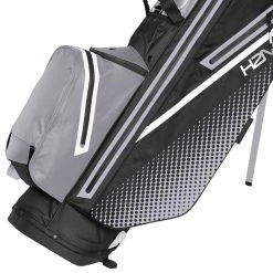 Sun Mountain H2NO Lite Waterproof Stand Bag - Black/Nickel/White 7 Sun Mountain H2NO Lite Waterproof Stand Bag - Black/Nickel/White -Clubs Sales Shop sun mountain h2no lite stand bag blacknickelwhite 3